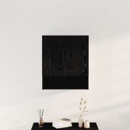 Berkfield Home Wall Cabinet Black Oak 60x31x70 cm Engineered Wood - Size: 60 x 31 x 70 cm - thumbnail 4