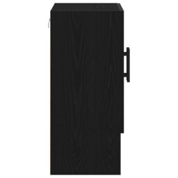 Berkfield Home Wall Cabinet Black Oak 60x31x70 cm Engineered Wood - Size: 60 x 31 x 70 cm - thumbnail 8