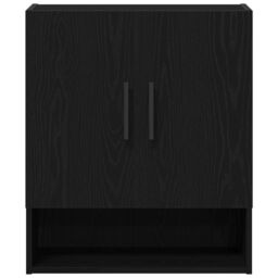 Berkfield Home Wall Cabinet Black Oak 60x31x70 cm Engineered Wood - Size: 60 x 31 x 70 cm - thumbnail 7
