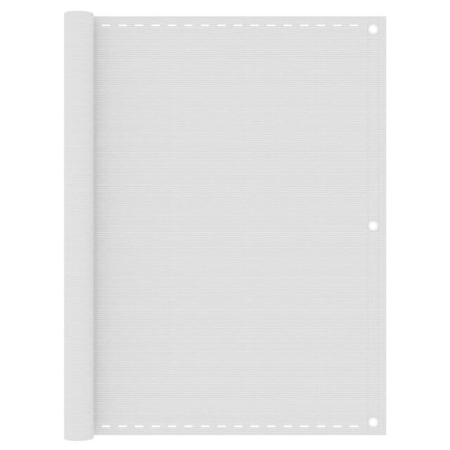 Berkfield Home Balcony Screen White 120x400 cm HDPE - image 1