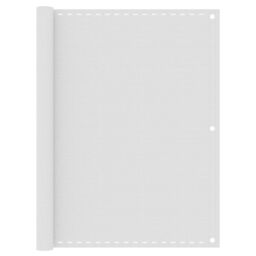 Berkfield Home Balcony Screen White 120x400 cm HDPE - thumbnail 1