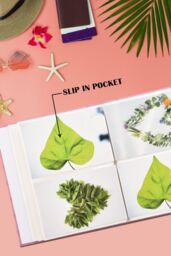 "Arpan Fashion Design 200 Holds Photo Album for 5""X7(13X18cm) Photo with Window (Cream-Flower) in Baby Pink - Size: 13X18 cm" - thumbnail 3