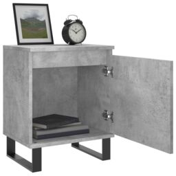Berkfield Home Bedside Cabinets 2 pcs Concrete Grey 40x30x50 cm Engineered Wood - Size: 40 x 30 x 50 cm - thumbnail 4