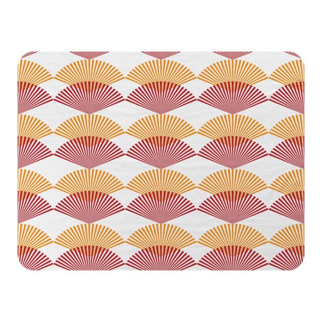 Benjamin Tate Design Geometric Sea Shells Blanket in Natural - Size: 120 cm x 150 cm - image 1