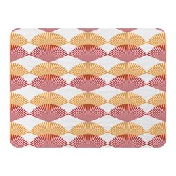 Benjamin Tate Design Geometric Sea Shells Blanket in Natural - Size: 120 cm x 150 cm - thumbnail 1