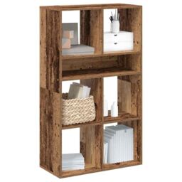 Berkfield Home Book Cabinet Old Wood 66x31x112 cm Engineered Wood - Size: 66 x 31 x 112 cm - thumbnail 1