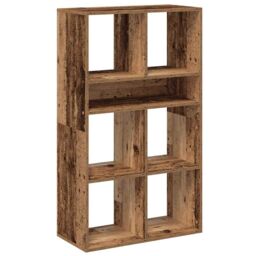 Berkfield Home Book Cabinet Old Wood 66x31x112 cm Engineered Wood - Size: 66 x 31 x 112 cm - thumbnail 2