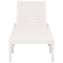 Berkfield Home Sun Lounger Plastic White