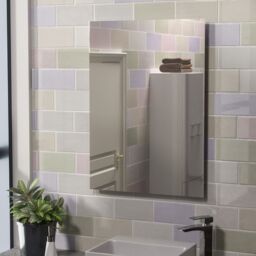 Nes Home Battery Operated LED Backlit Illuminated Bathroom Mirror in Metallic Silver - thumbnail 3