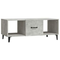 Berkfield Home Coffee Table Concrete Grey 102x50x40 cm Engineered Wood - Size: 102 x 50 x 40 cm - thumbnail 2