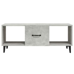 Berkfield Home Coffee Table Concrete Grey 102x50x40 cm Engineered Wood - Size: 102 x 50 x 40 cm - thumbnail 5