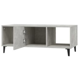 Berkfield Home Coffee Table Concrete Grey 102x50x40 cm Engineered Wood - Size: 102 x 50 x 40 cm - thumbnail 6