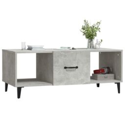 Berkfield Home Coffee Table Concrete Grey 102x50x40 cm Engineered Wood - Size: 102 x 50 x 40 cm - thumbnail 4