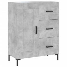 Berkfield Home Sideboard Concrete Grey 69.5x34x90 cm Engineered Wood - thumbnail 3