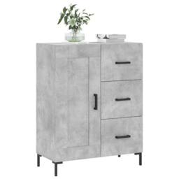 Berkfield Home Sideboard Concrete Grey 69.5x34x90 cm Engineered Wood - thumbnail 1