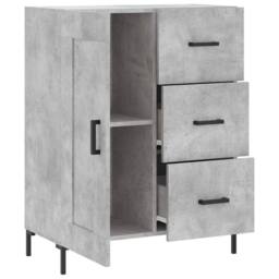 Berkfield Home Sideboard Concrete Grey 69.5x34x90 cm Engineered Wood - thumbnail 6