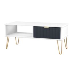 Ready Assembled 2 U Bexley 1 Drawer Coffee Table (Ready Assembled) in Dark Blue - thumbnail 3