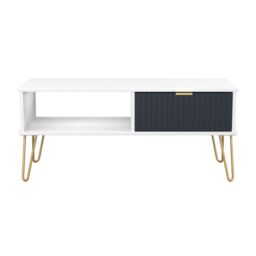 Ready Assembled 2 U Bexley 1 Drawer Coffee Table (Ready Assembled) in Dark Blue - thumbnail 1