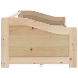 Berkfield Home Sturdy 3-Seater Day Bed with Drawers Solid Pinewood 90x200 cm in Light Tan - thumbnail 6