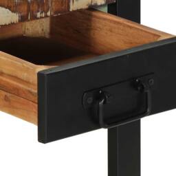 Berkfield Home Side Table Multicolour 35x35x50 cm Solid Wood Reclaimed - Size: 35 x 35 x 50 cm - thumbnail 7