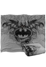DC Comics Batman Winged Logo Blanket 152 x 127 cm in White - thumbnail 2