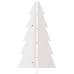 Berkfield Home Festive Wooden Christmas Tree for Decoration White 69.5 cm Solid