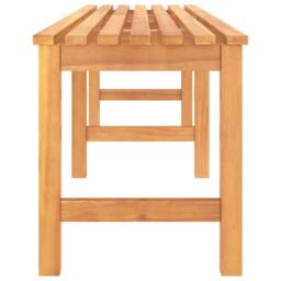 Berkfield Home Garden Bench 180 cm Solid Teak Wood in Brown - thumbnail 4
