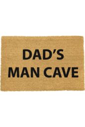 Artsy Mats Dad's Man Cave Doormat - Regular 60x40cm in Black - Size: 40 cm x 60 cm - thumbnail 1