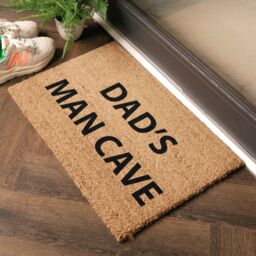Artsy Mats Dad's Man Cave Doormat - Regular 60x40cm in Black - Size: 40 cm x 60 cm - thumbnail 3