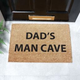 Artsy Mats Dad's Man Cave Doormat - Regular 60x40cm in Black - Size: 40 cm x 60 cm - thumbnail 2