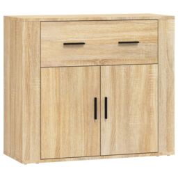 Berkfield Home Sideboards 3 pcs Sonoma Oak Engineered Wood in Brown - thumbnail 6