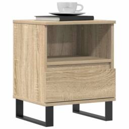 Berkfield Home Bedside Cabinets 2 pcs Sonoma Oak 40x35x50 cm Engineered Wood in Light Tan - Size: 40 x 35 x 50 cm - thumbnail 4