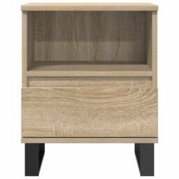 Berkfield Home Bedside Cabinets 2 pcs Sonoma Oak 40x35x50 cm Engineered Wood in Light Tan - Size: 40 x 35 x 50 cm - thumbnail 5