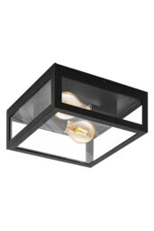 Eglo Alamonte 1 Metal IP44 Outdoor Wall Light in Black