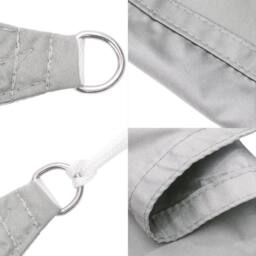 Berkfield Home Sun Shade Sail Light Grey 4x4x4 m 100% Polyester Oxford - thumbnail 6