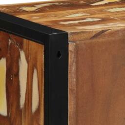 Berkfield Home Sturdy Bedside Cabinet Multicolour 40x35x40 cm Solid Wood Reclaimed - Size: 40 x 35 x 40 cm - thumbnail 9