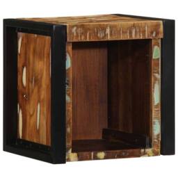 Berkfield Home Sturdy Bedside Cabinet Multicolour 40x35x40 cm Solid Wood Reclaimed - Size: 40 x 35 x 40 cm