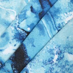 OHS Marble Towel Bath Quick Dry Summer Travel Microfibre Absorbent Swim in Teal - thumbnail 3