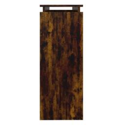Berkfield Home Decorative Console Table Smoked Oak 102x30x80 cm Engineered Wood in Brown - Size: 102 x 30 x 80 cm - thumbnail 4