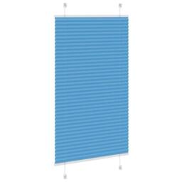 Berkfield Home Pleated Blind Blue 70x100 cm Fabric Width 69.4 cm Polyester - thumbnail 4