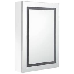 Berkfield Home LED Bathroom Mirror Cabinet Shining White 50x13x70 cm - Size: 50 x 13 x 70 cm - thumbnail 1