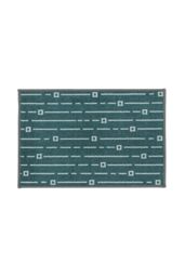 JVL Savio Machine Washable Doormat 40 x 60 cm Teal - Size: 40 cm x 60 cm