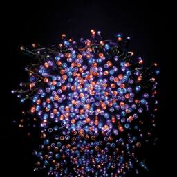 Gainsborough 500 LED Multi-Coloured Solar String Lights, 26.9m, 8 Light Effects