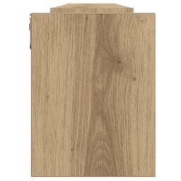 Berkfield Home Wall Shelves 2 pcs Artisan Oak 100x15x20 cm Engineered Wood in Brown - Size: 100 x 15 x 20 cm - thumbnail 6
