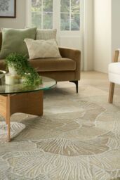 The Rug Shop UK Cream Modern Abstract Rayon Easy To Clean Cotton Backing Rug - Size: 160 cm x 220 cm - thumbnail 7