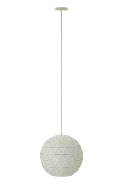 Orsina Small Coffee Finish Pendant Light, Geometric Steel Ceiling Light With Gold Interior, Hanging Light in White - image 1