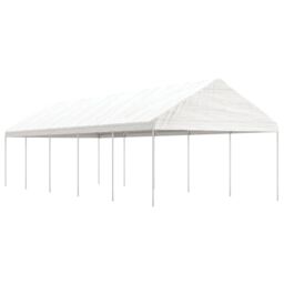 Berkfield Home Gazebo with Roof White 11.15x4.08x3.22 m Polyethylene