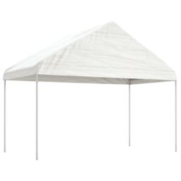 Berkfield Home Gazebo with Roof White 11.15x4.08x3.22 m Polyethylene - thumbnail 2
