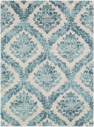 Livabliss Harput-Vintage Blue Grey Ivory Traditional Boho Living Rug in Teal - Size: 120 cm x 170 cm - thumbnail 2