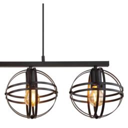 Netlighting Tamara I Bar Pendant Ceiling Light Matt Black 4x E27 - thumbnail 3